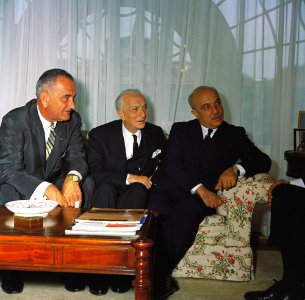 Vice President Lyndon B. Johnson with Prime Minister of Italy, Amintore Fanfani (02)