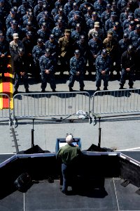 Vice President Michael R. Pence aboard USS Ronald Reagan 22