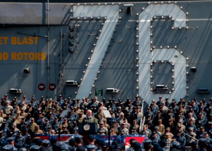 Vice President Michael R. Pence aboard USS Ronald Reagan 28