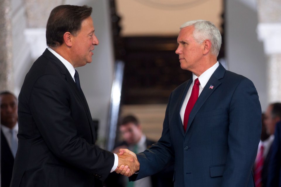 Vice President Pence and Panama President Juan Carlos Varela