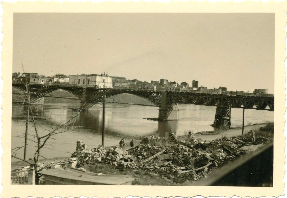 Viciebsk, Dźvinski most. Віцебск, Дзьвінскі мост (1943)