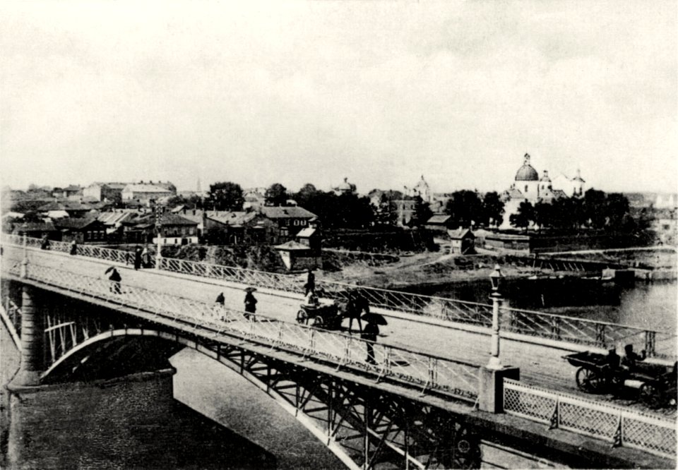 Viciebsk, Dźvinski most-Zadźvińnie, Nabiarežnaja. Віцебск, Дзьвінскі мост-Задзьвіньне, Набярэжная (1903)