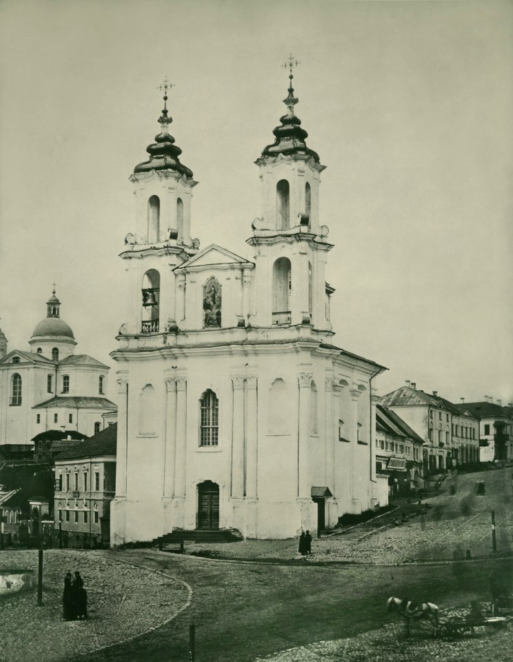 Viciebsk, Rynkavaja. Віцебск, Рынкавая (S. Jurkoŭski, 1867)