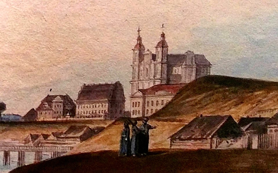 Viciebsk, Zamkavaja, Pračyścienskaja. Віцебск, Замкавая, Прачысьценская (J. Pieška, 1800)