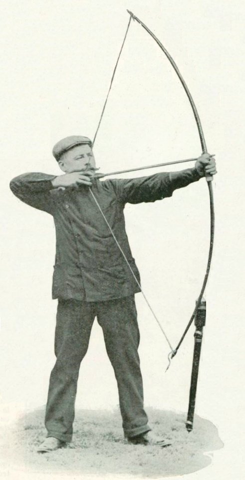 Victoire du français Eugène Grisot au tir à l'arc style continental (62 touches et 263 points), aux JO de Londres 1908