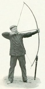 Victoire du français Eugène Grisot au tir à l'arc style continental (62 touches et 263 points), aux JO de Londres 1908