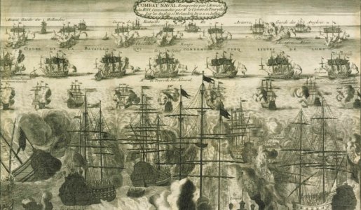 Victoire navale de Tourville à Béveziers en 1690