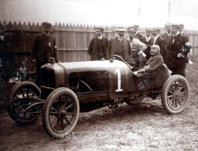 Victoire d'Albert Guyot le 6 juillet 1908 au Grand Prix des Voiturettes (au Grand Prix de l'A.C.F.)