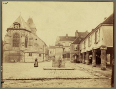 View of 13th century church and 16th century town square and town hall in Neuilly-en-Thelle, France LCCN2006683803