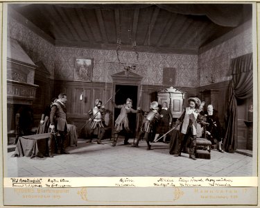 Vid Breitenfeld, Dramatiska teatern 1900. Föreställningsbild - SMV - H11 062