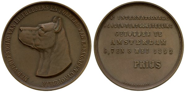 Vierde internationale hondententoonstelling georganiseerd door de Nederlandse Vereniging van liefhebbers en fokker van honden 'Cynophilia' te Amsterdam, objectnr PA 950