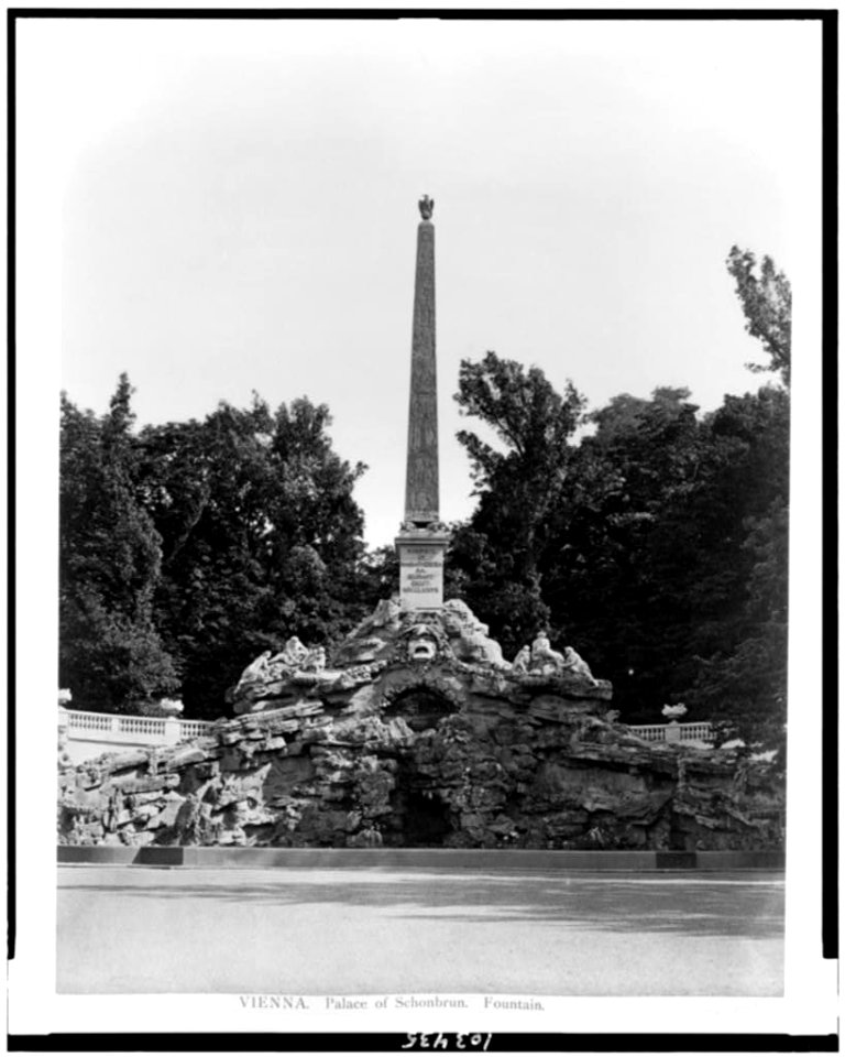 Vienna. Palace of Schönbrun(n). Fountain LCCN91784402