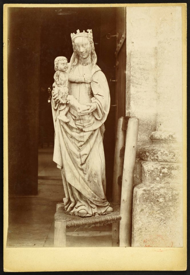 Vierge et enfant (bois) - J-A Brutails - Université Bordeaux Montaigne - 0030