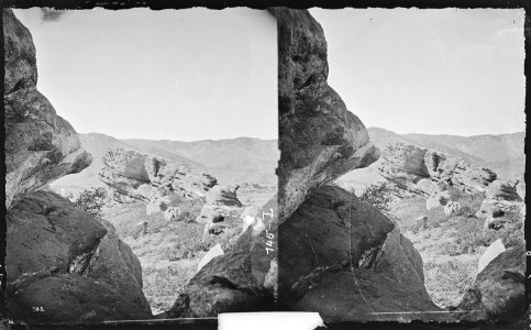 View among the rocks of Pleasant Park. Douglas County, Colorado. - NARA - 517555 photo