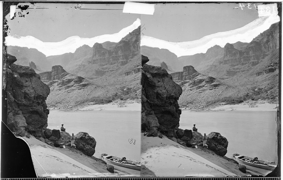 VIEW ACROSS GRAND CANYON FROM GROTTO SPRING, COLORADO RIVER - NARA - 523905