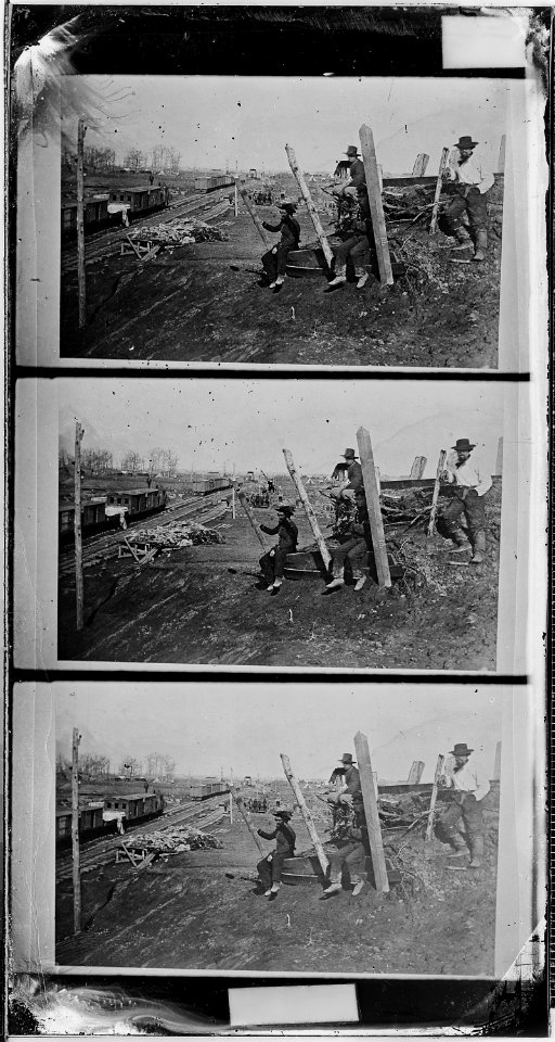 View along railroad (O. & A. R.R.), Manassas Junction - NARA - 526146