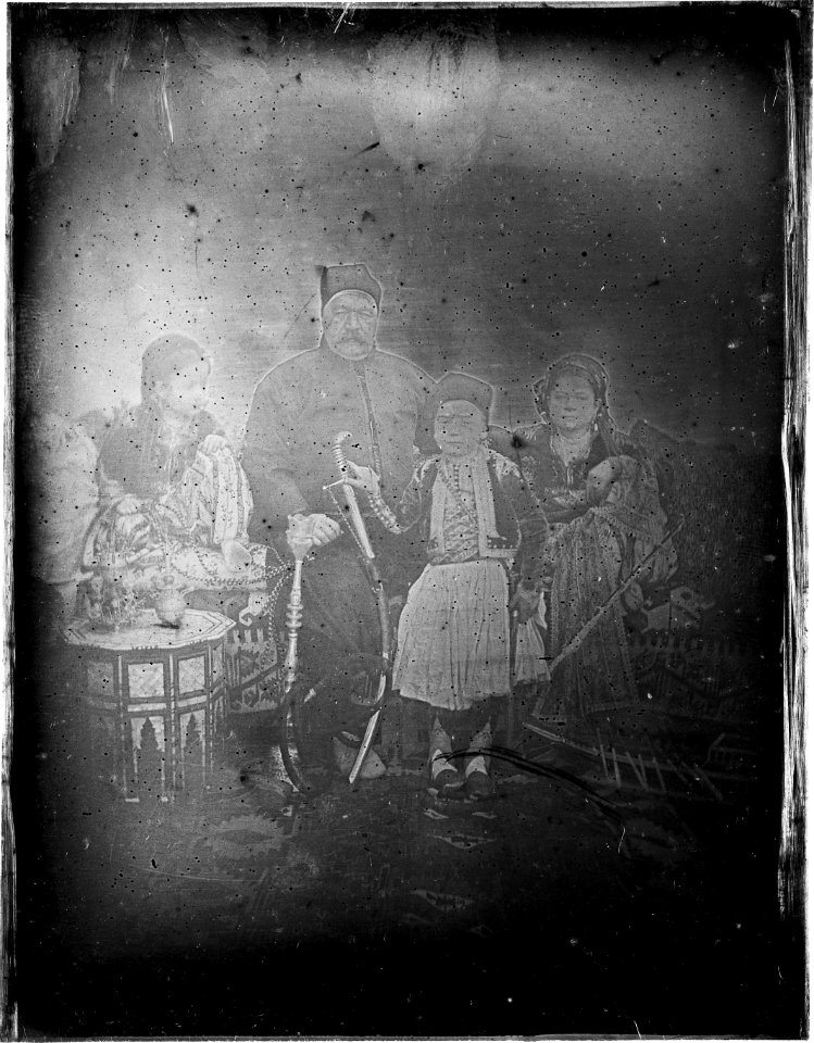 Vieux Kaire. Soliman Pacha et ses enfants restored bw