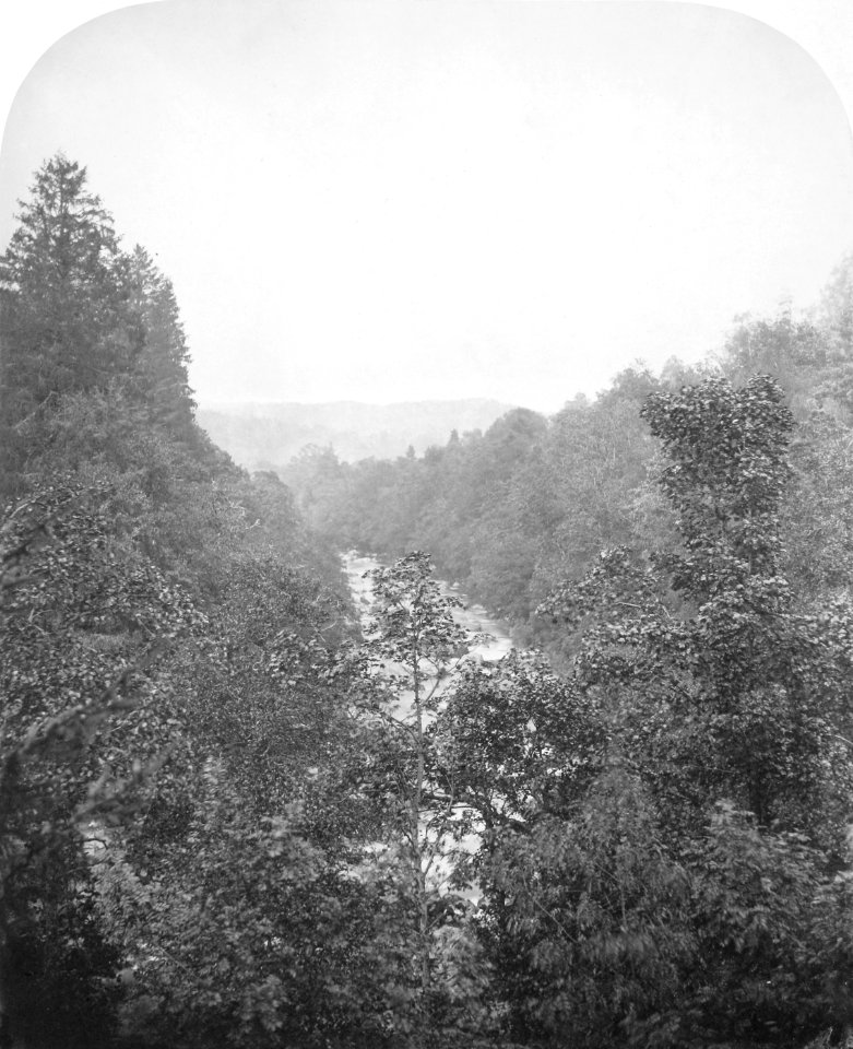 View down to Brann, Dunkeld by Roger Fenton