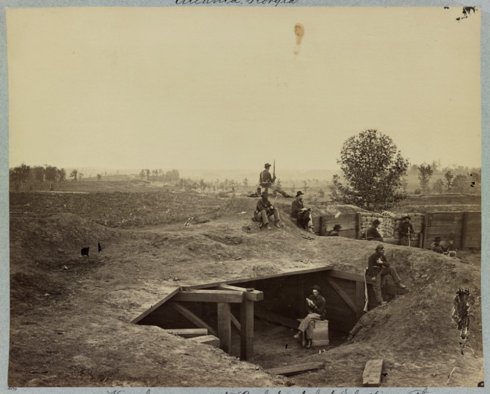 View from casemates Confederate fort-D, looking north, Atlanta, Georgia LCCN2012646705