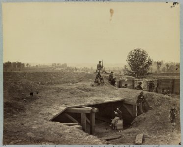 View from casemates Confederate fort-D, looking north, Atlanta, Georgia LCCN2012646705