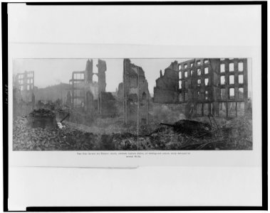 View from German and Hanover streets, wholesale business district, all buildings and contents totally destroyed for several blocks LCCN00649584