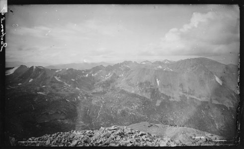 View from summit of Mount Lincoln. Park County, Colorado - NARA - 516977