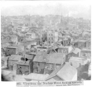 View from the Nucleus Hotel, looking towards Rincon Hill, San Francisco LCCN2002722246