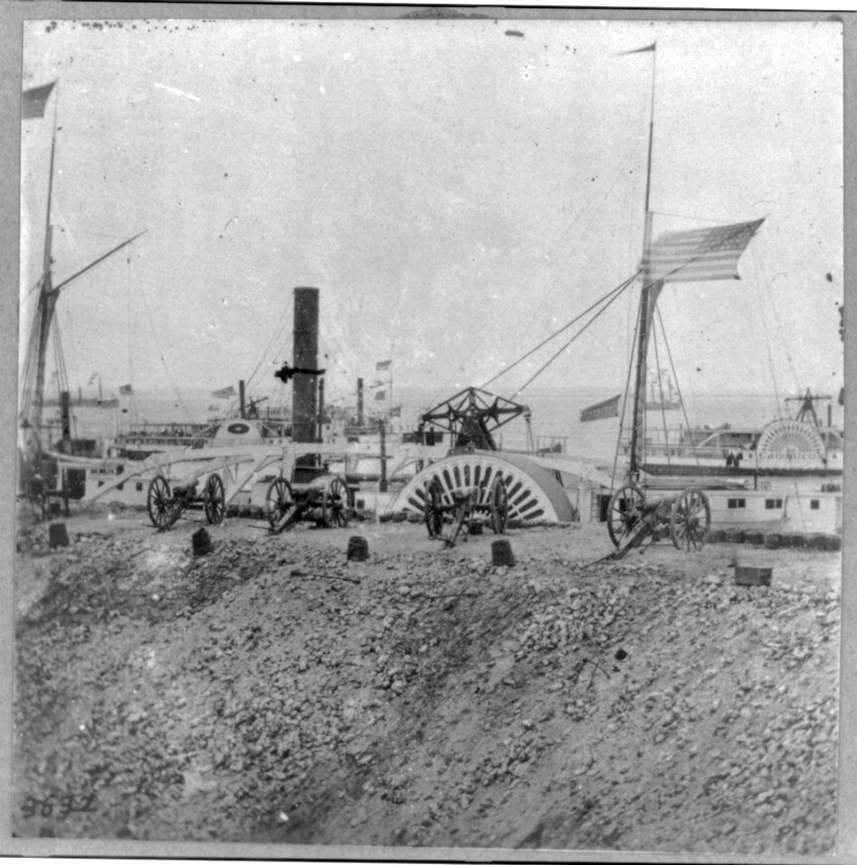 View from parapet of Fort Sumter on the day the old flag was raised, April 14, 1865 LCCN2006686996