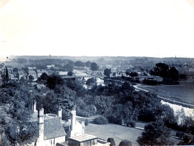 View from the tower of St. Peter's Church, Caversham, c. 1900 photo