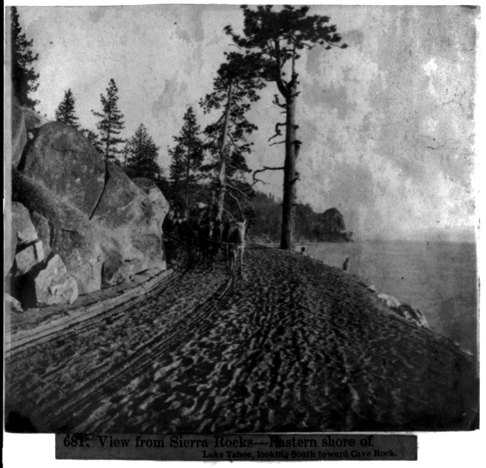 View from Sierra Rocks-Eastern shore of Lake Tahoe, looking South toward Cave Rock LCCN2003653275 photo