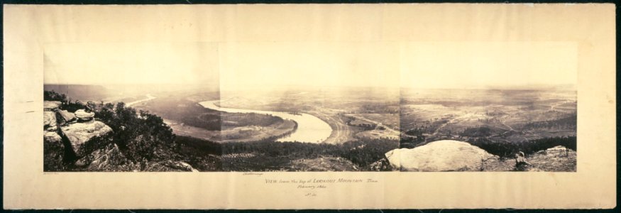 View from the top of Lookout Mountain, Tenn., February, 1864 LCCN2007662880