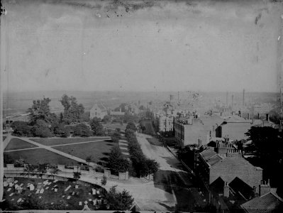 View from the tower of St. Laurence's Church, c. 1875 photo