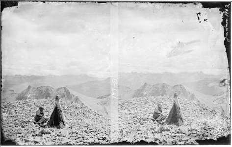 View from top of Sultan Mountain. Silverton Quadrangle. San Juan County, Colorado. - NARA - 517577