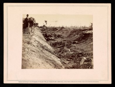 View in the ditch, on the right wing, after the Battle of Antietam LCCN2014646934