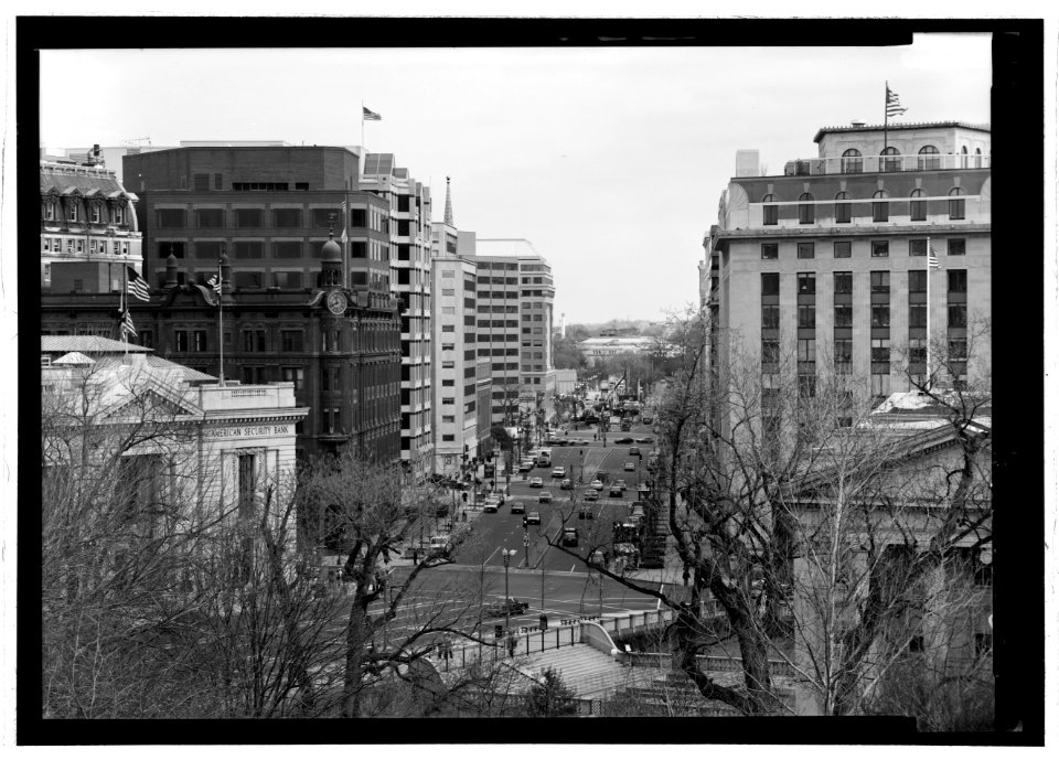 View from white house looking northeast
