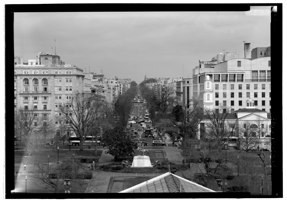 View from white house looking north