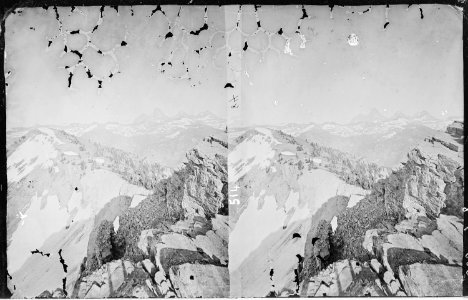 View in the Teton range. Lincoln County, Wyoming - NARA - 517456
