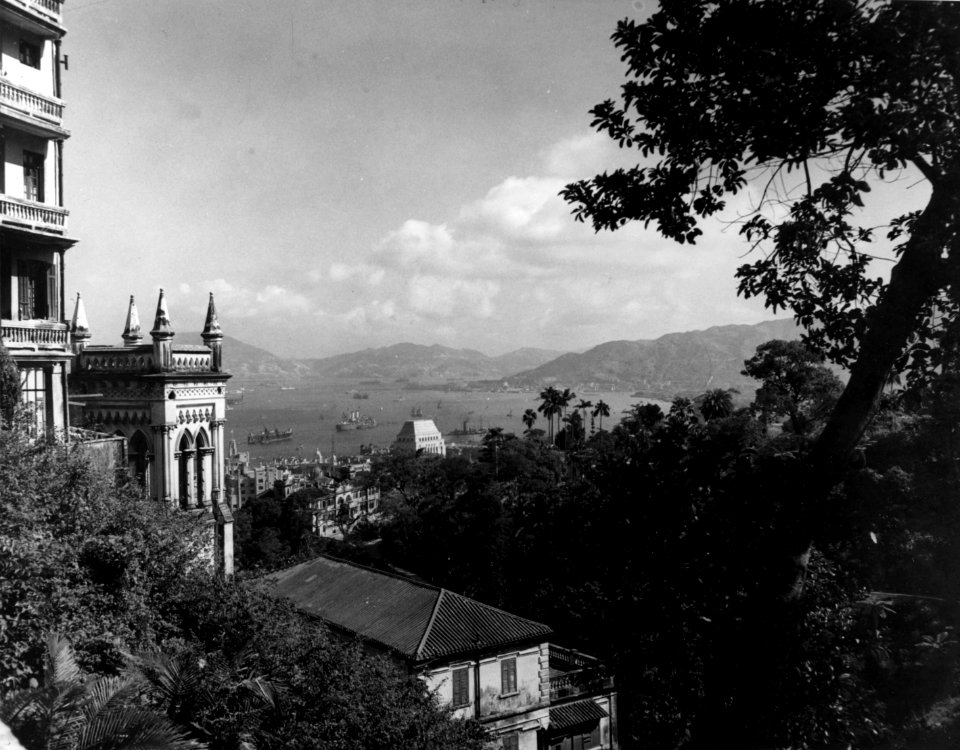 View looking toward Victoria Harbour, Hong Kong, on 10 December 1945 (NH 95746)