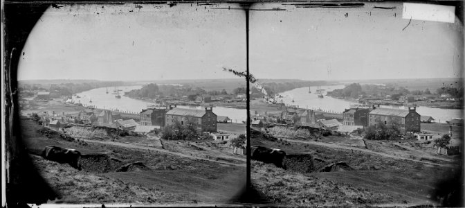 View near Rocketts (below Richmond on James River) - NARA - 529573