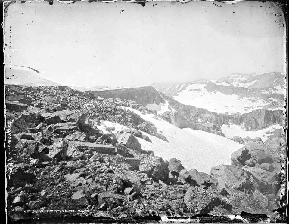 View in the Teton range, north. Lincoln County, Wyoming - NARA - 516775