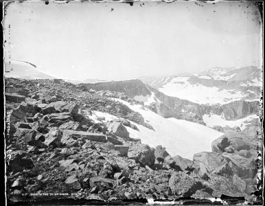 View in the Teton range, north. Lincoln County, Wyoming - NARA - 516775