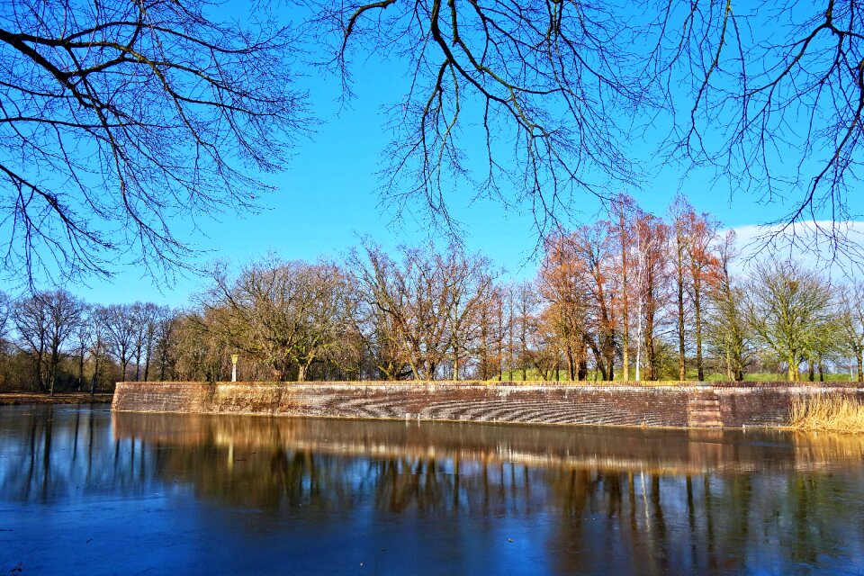 Moat fortification historic