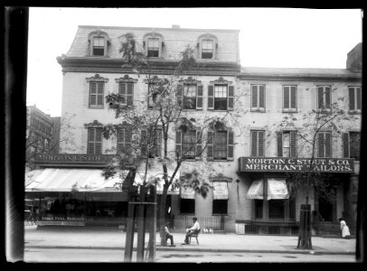 View of 12th Street, N.W., West side, between F. & G. Streets showing front view of Morton C. Stout & Co. Merchant Tailors LCCN2016646091 photo