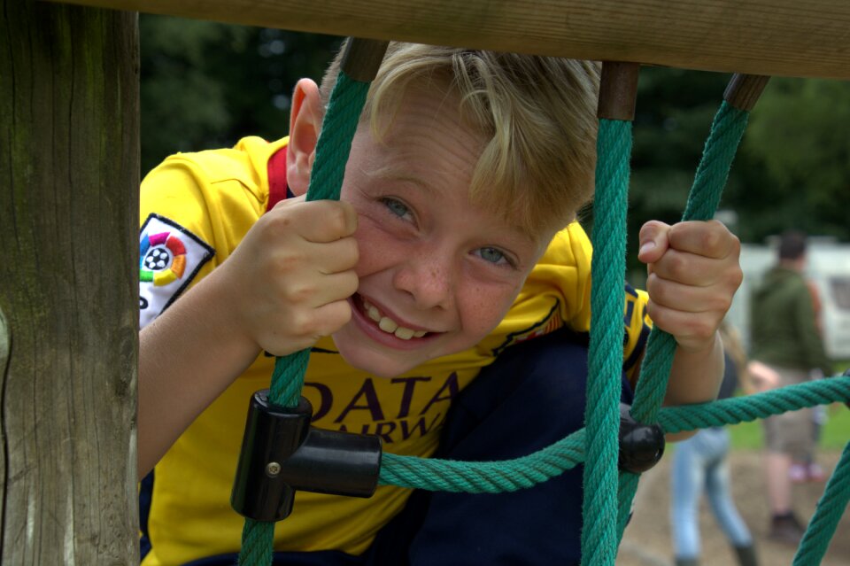 Climbing happy childhood