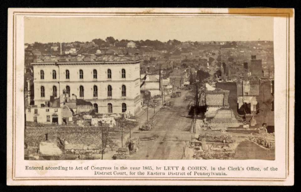 View of burnt district - Levy & Cohen. LCCN2014645859