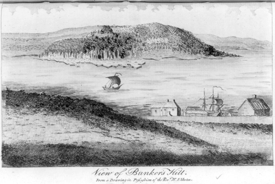 View of Bunker's Hill - from a drawing in possession of the Revd. Mr Elderton, Feby. 1790 LCCN2004671512