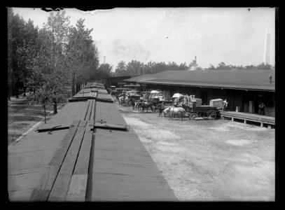 View of D Street side of Baltimore & Potomac Railroad Freight Station at Maryland & D, 9th & 10th LCCN2016647101