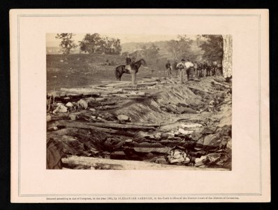 View of ditch, which had been used as a rifle-pit at the Battle of Antietam LCCN2014646935