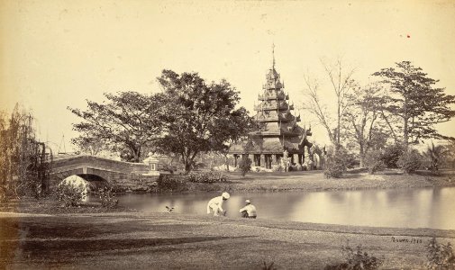 View of Eden Gardens Calcutta by Samuel Bourne 1865