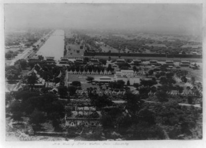 View of fort and western town, Mandalay LCCN92501037